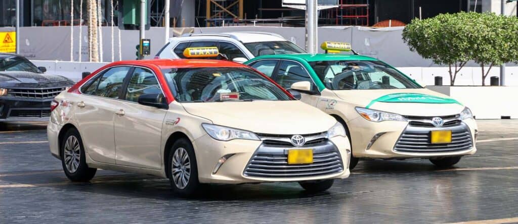 Standard Taxis-Cream-Colored-Dubai