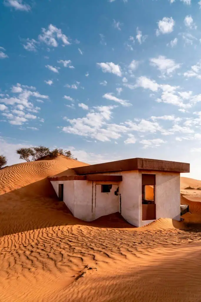 al madam ghost town burried village dubai uae